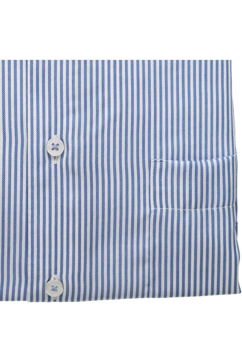ETERNA Comfort Fit Hemd Blau, Gestreift 5 ETERNA Comfort Fit Hemd Blau, Gestreift – Bild 5