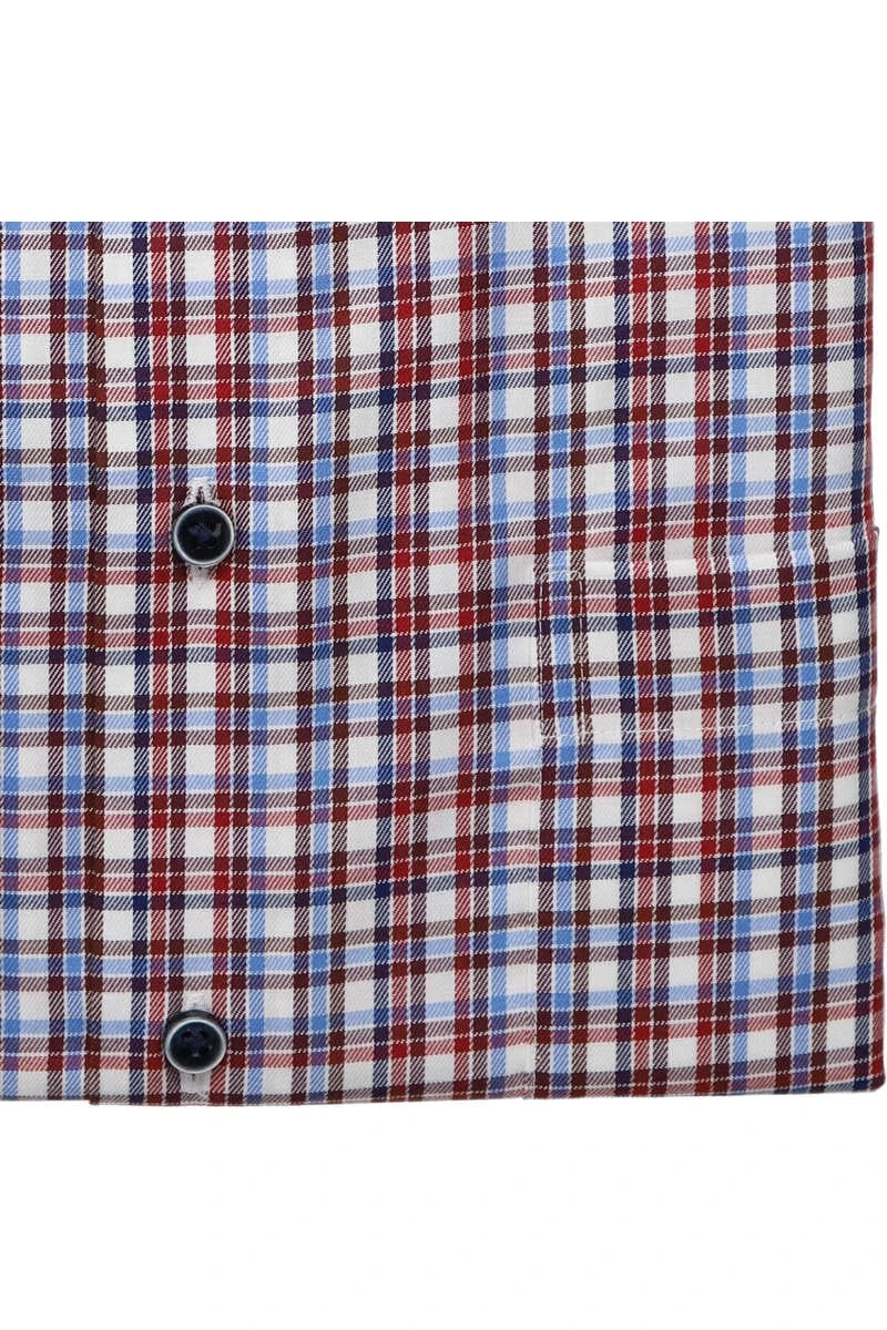 ETERNA Modern Fit Hemd Bordeaux, Kariert 5 ETERNA Modern Fit Hemd Bordeaux, Kariert – Bild 5