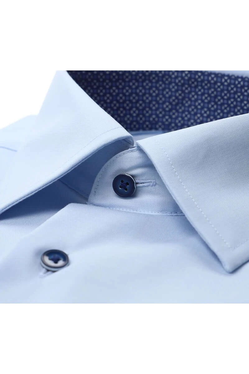 ETERNA Comfort Fit Hemd Hellblau, Einfarbig 2 ETERNA Comfort Fit Hemd Hellblau, Einfarbig – Bild 2