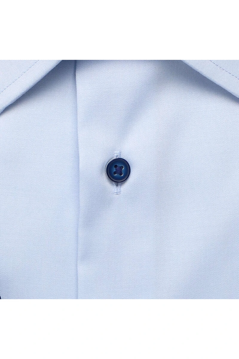 ETERNA Comfort Fit Hemd Hellblau, Einfarbig 4 ETERNA Comfort Fit Hemd Hellblau, Einfarbig – Bild 4