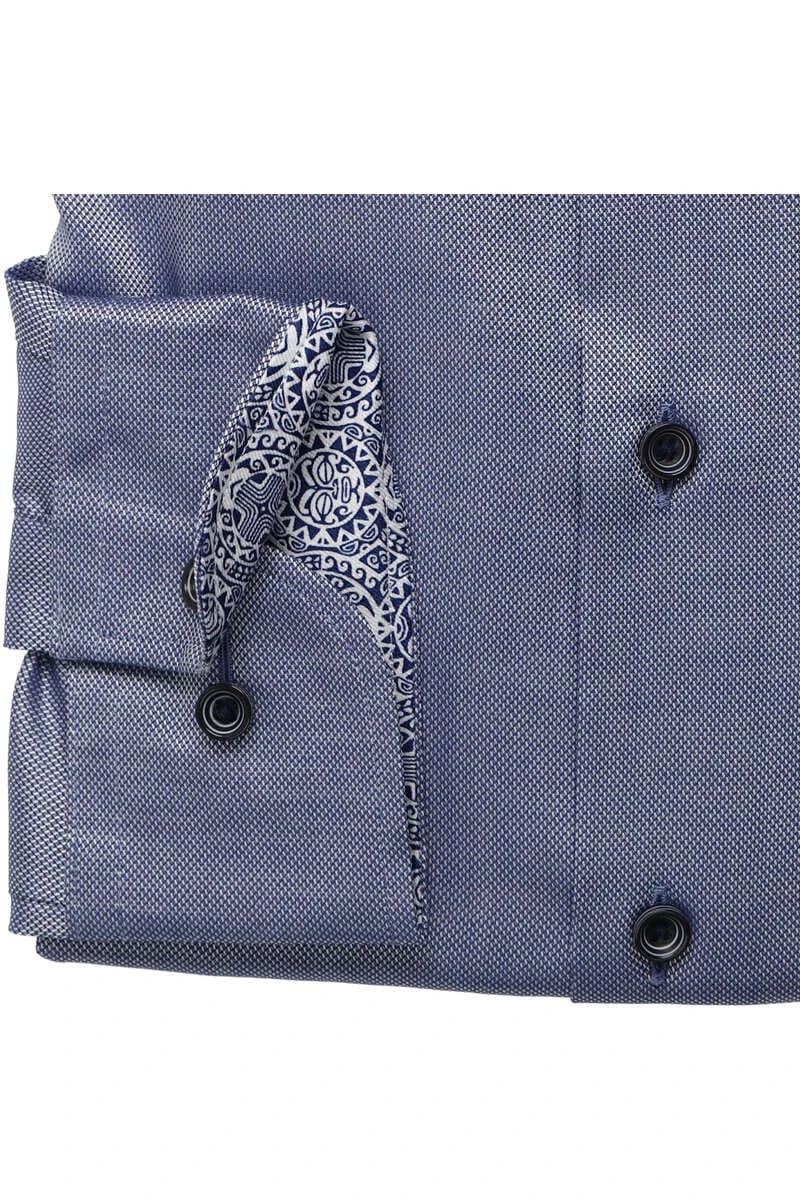 ETERNA Slim Fit Hemd Blau/weiss, Strukturiert 3 ETERNA Slim Fit Hemd Blau/weiss, Strukturiert – Bild 3
