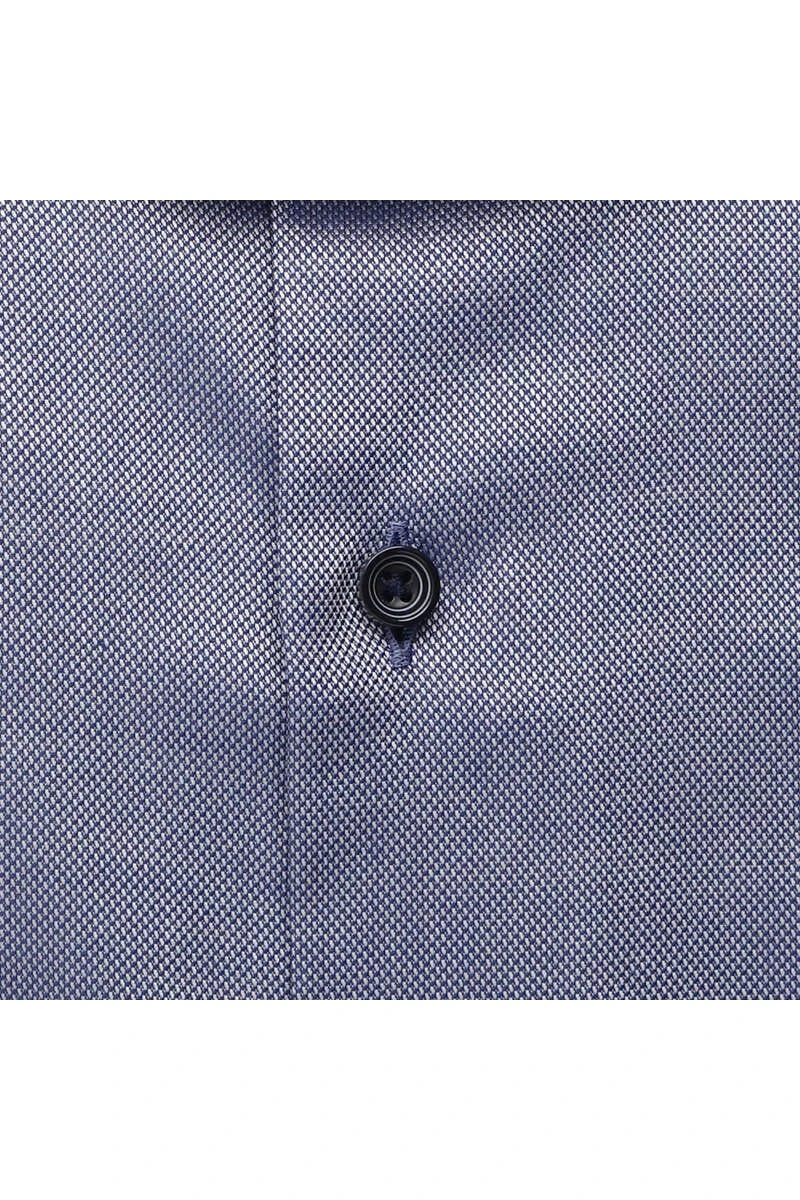 ETERNA Slim Fit Hemd Blau/weiss, Strukturiert 4 ETERNA Slim Fit Hemd Blau/weiss, Strukturiert – Bild 4