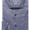 ETERNA Slim Fit Hemd Blau/weiss, Strukturiert