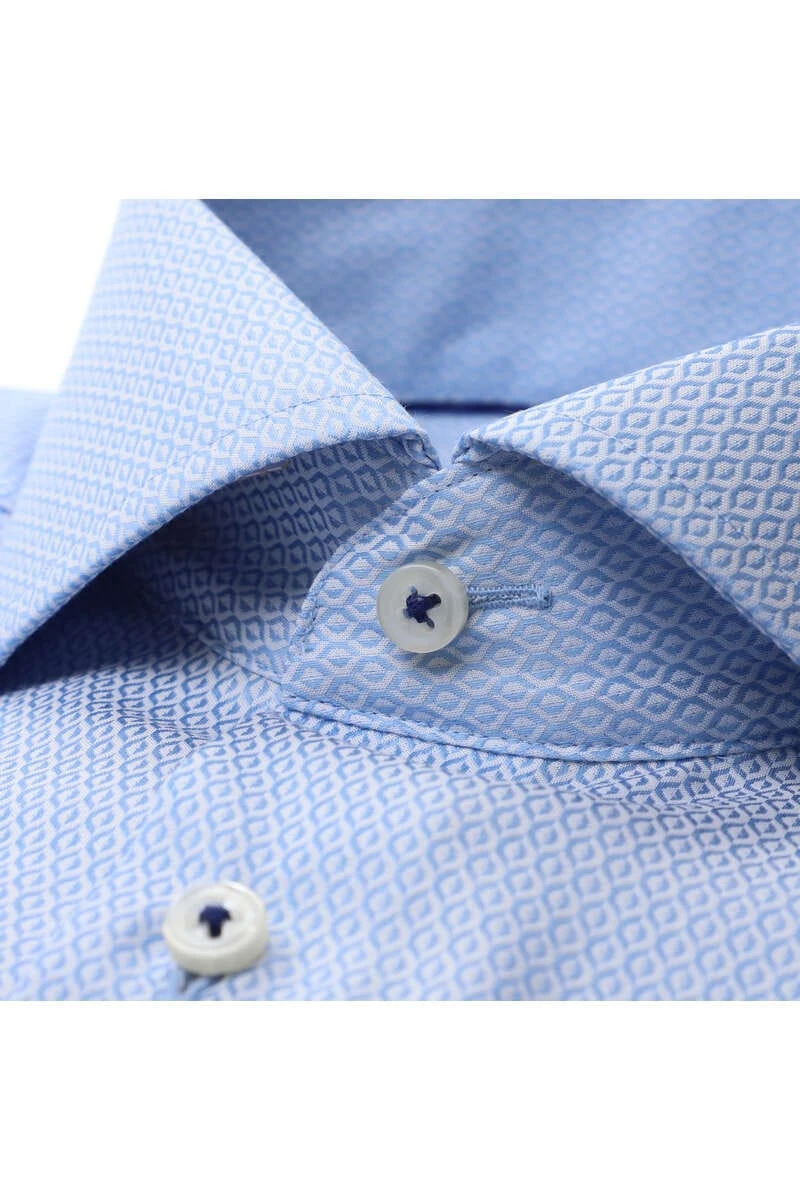 ETERNA 1863 Slim Fit Hemd Mittelblau, Strukturiert 2 ETERNA 1863 Slim Fit Hemd Mittelblau, Strukturiert – Bild 2