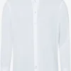 Brax Modern Fit Jerseyhemd Weiss, Einfarbig