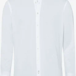 Brax Modern Fit Jerseyhemd Weiss, Einfarbig