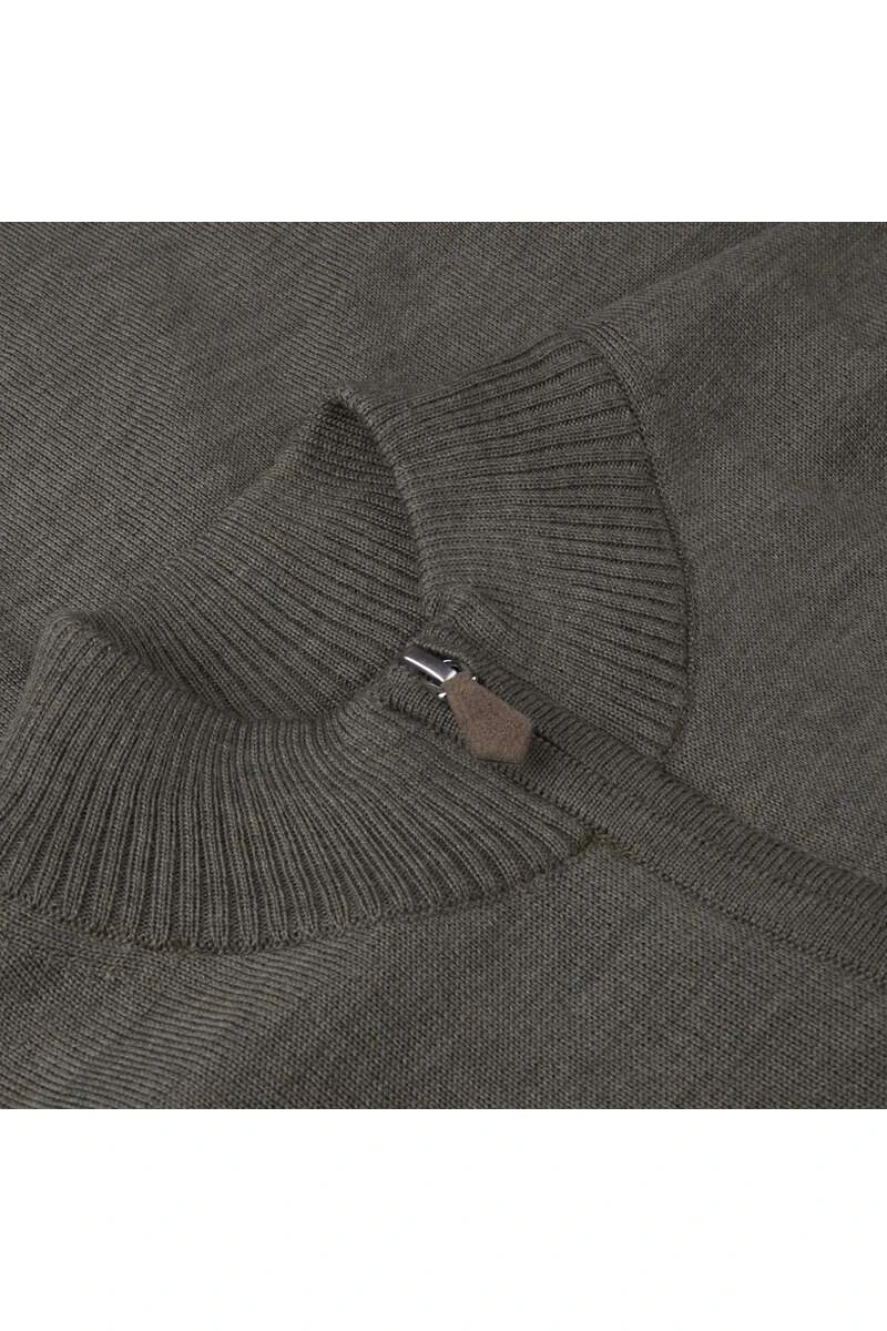 Stenströms Fitted Body CardiganZip Grau 3 Stenströms Fitted Body CardiganZip Grau – Bild 3