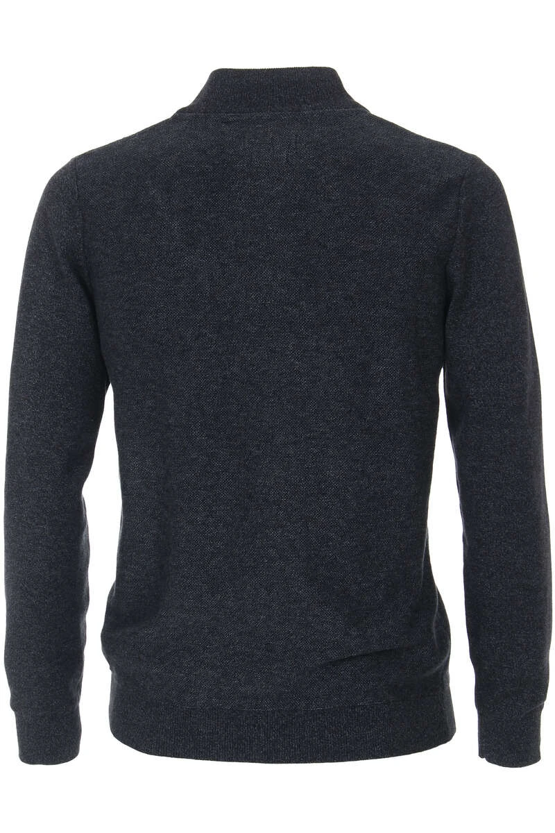 Casa Moda Casual Fit Herren Strickjacke Zip Blau 3 Casa Moda Casual Fit Herren Strickjacke Zip Blau – Bild 3