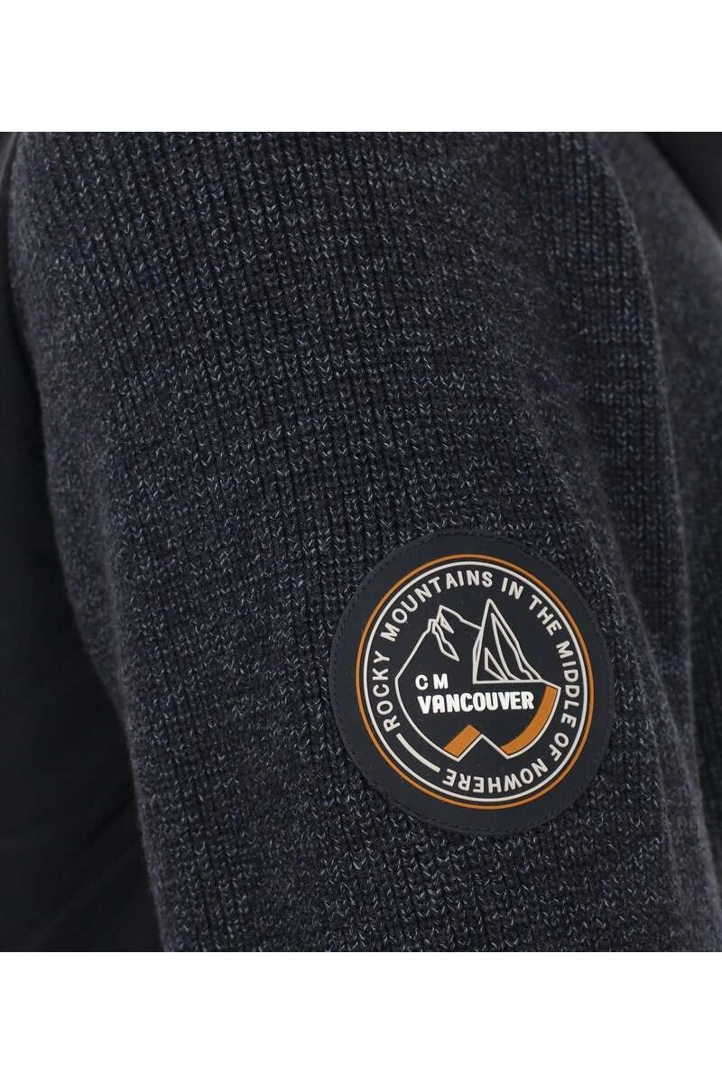 Casa Moda Casual Fit Herren Strickjacke Zip Dunkelblau 2 Casa Moda Casual Fit Herren Strickjacke Zip Dunkelblau – Bild 2