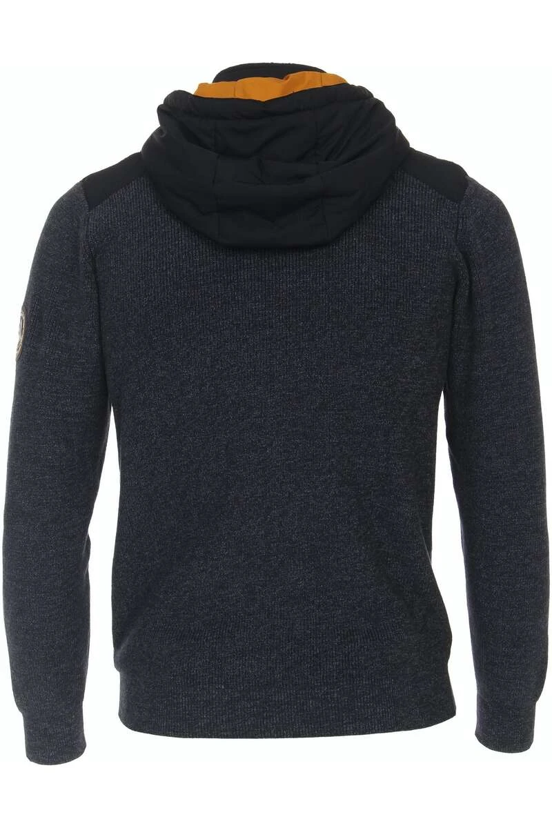 Casa Moda Casual Fit Herren Strickjacke Zip Dunkelblau 5 Casa Moda Casual Fit Herren Strickjacke Zip Dunkelblau – Bild 5