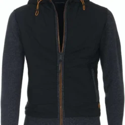 Casa Moda Casual Fit Herren Strickjacke Zip Dunkelblau