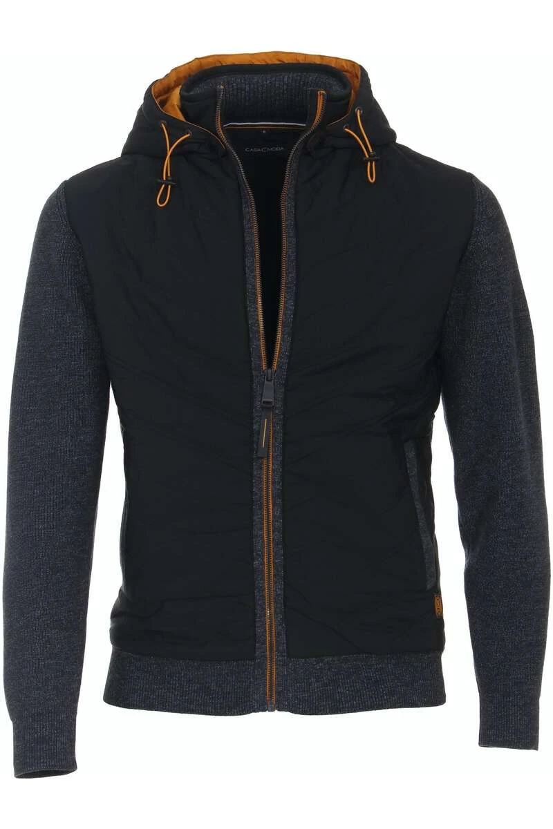 Casa Moda Casual Fit Herren Strickjacke Zip Dunkelblau 1 Casa Moda Casual Fit Herren Strickjacke Zip Dunkelblau