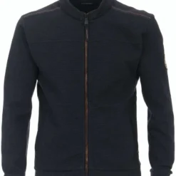 Casa Moda Casual Fit Herren Strickjacke Zip Navy