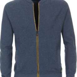 Casa Moda Casual Herren Strickjacke Zip Blau