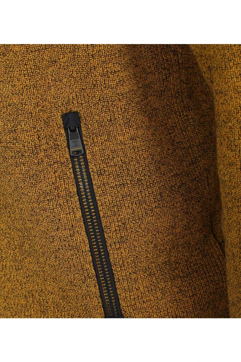 Casa Moda Casual Herren Strickjacke Zip Gelb 3 Casa Moda Casual Herren Strickjacke Zip Gelb – Bild 3