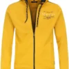 Casa Moda Casual Regular Fit Sweatjacke Mit Kapuze Kapuze Gelb