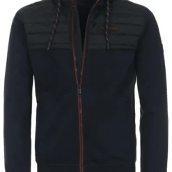 Casa Moda Casual Regular Fit Sweatjacke Mit Kapuze Kapuze Blau