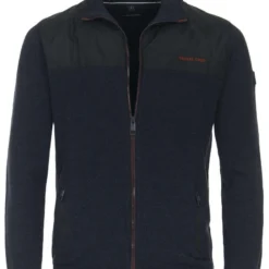 Casa Moda Casual Regular Fit Herren Strickjacke Zip Navy