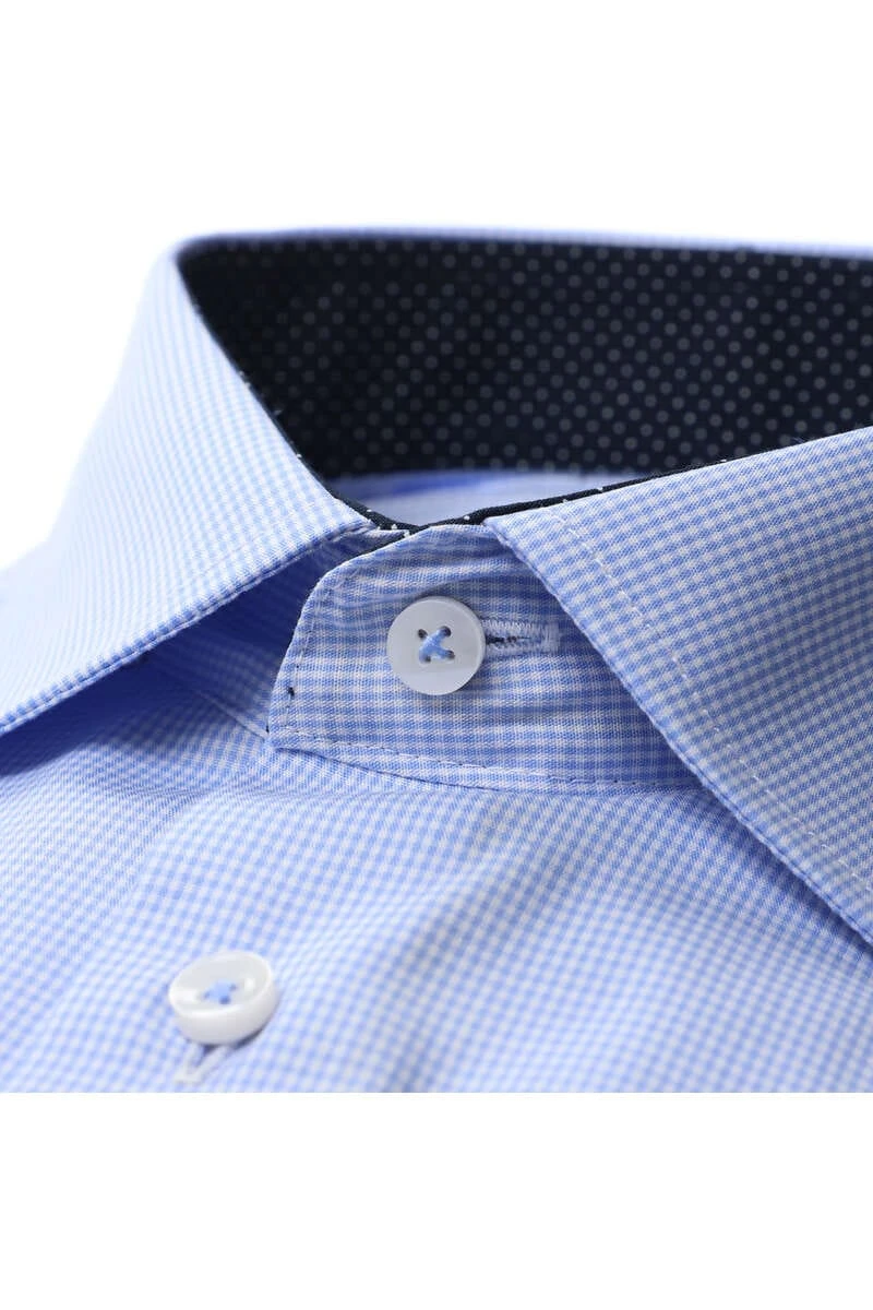 Seidensticker X-Slim Hemd Hellblau, Kariert 2 Seidensticker X-Slim Hemd Hellblau, Kariert – Bild 2