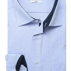 Seidensticker X-Slim Hemd Hellblau, Kariert