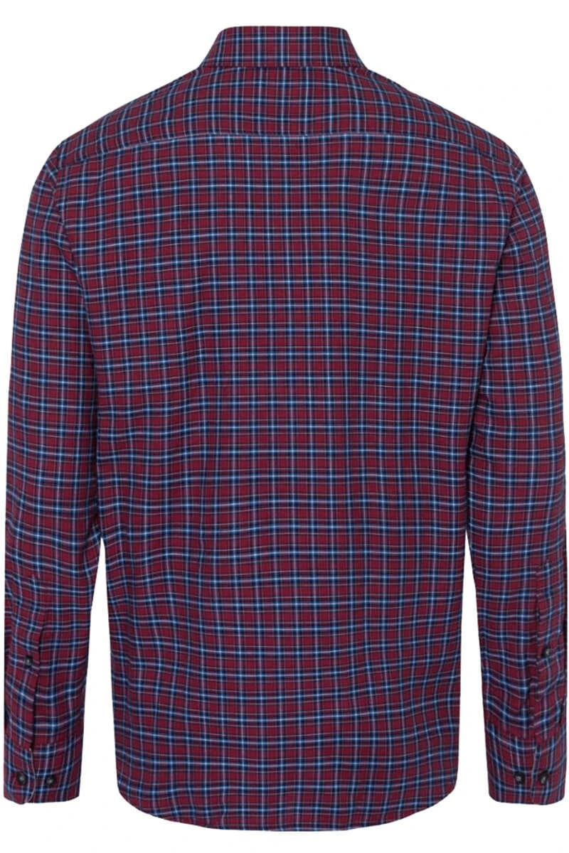 Brax Casual Modern Fit Flanellhemd Orangerot, Gemustert 3 Brax Casual Modern Fit Flanellhemd Orangerot, Gemustert – Bild 3