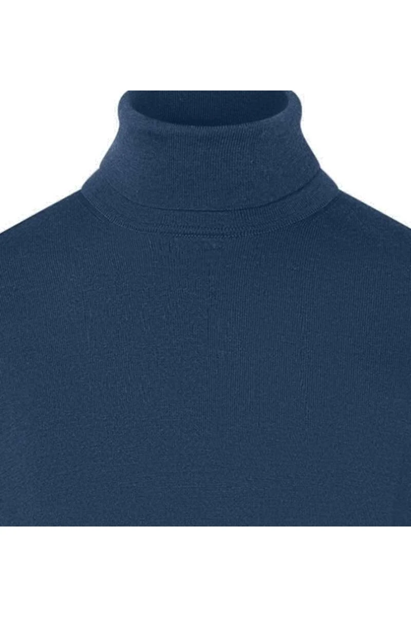 MAERZ Superwash Modern Fit Herren Rollkragenpullover Nachtblau 2 MAERZ Superwash Modern Fit Herren Rollkragenpullover Nachtblau – Bild 2