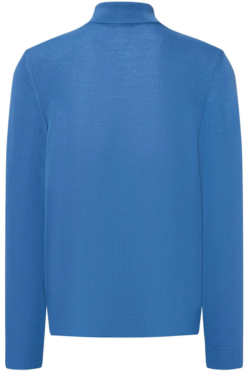 MAERZ Superwash Modern Fit Herren Rollkragenpullover Sky 2 MAERZ Superwash Modern Fit Herren Rollkragenpullover Sky – Bild 2