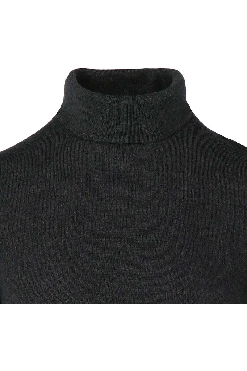 MAERZ Modern Fit Herren Rollkragenpullover Anthrazit 2 MAERZ Modern Fit Herren Rollkragenpullover Anthrazit – Bild 2