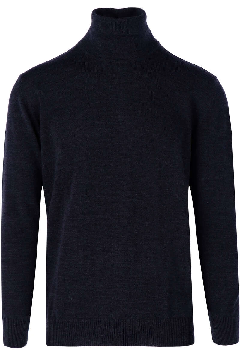 MAERZ Superwash Classic Fit Herren Rollkragenpullover Navy 1 MAERZ Superwash Classic Fit Herren Rollkragenpullover Navy