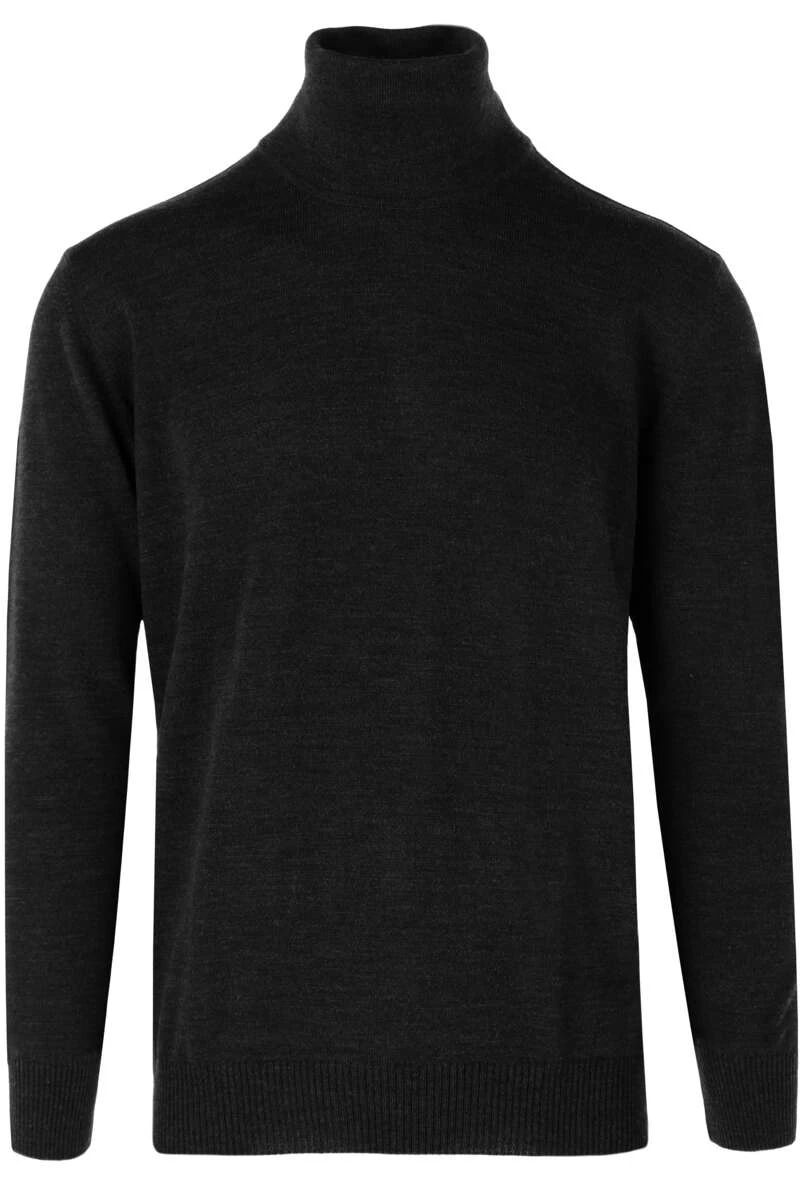 MAERZ Superwash Classic Fit Herren Rollkragenpullover Schwarz 1 MAERZ Superwash Classic Fit Herren Rollkragenpullover Schwarz