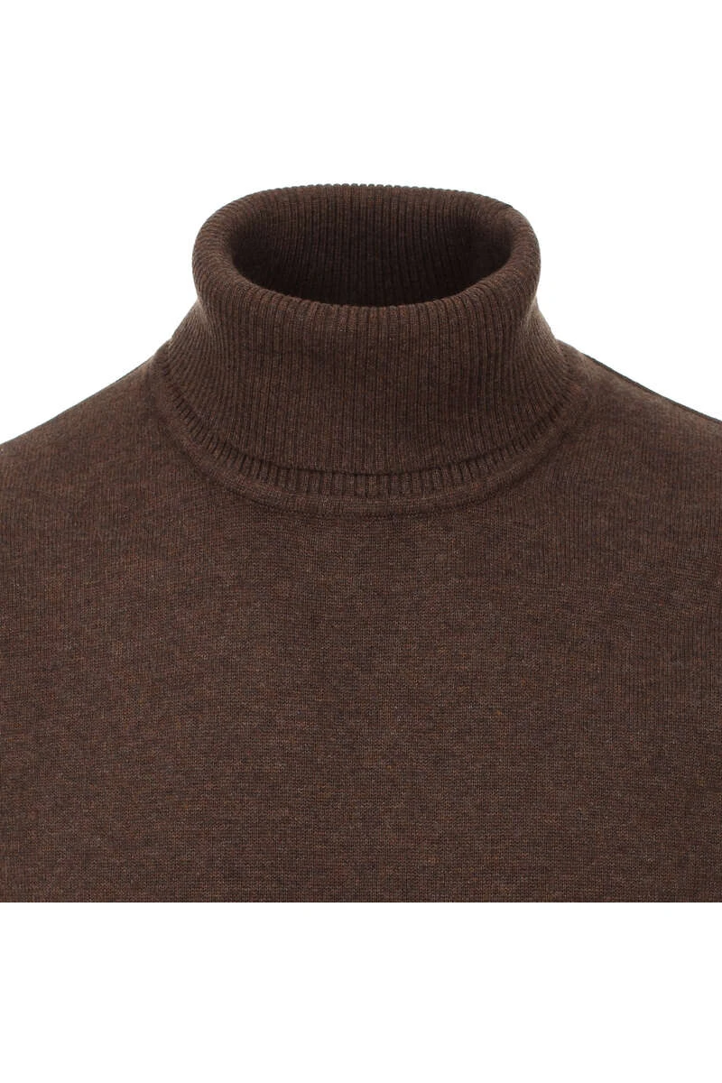 Redmond Casual Regular Fit Herren Rollkragenpullover Braun 2 Redmond Casual Regular Fit Herren Rollkragenpullover Braun – Bild 2