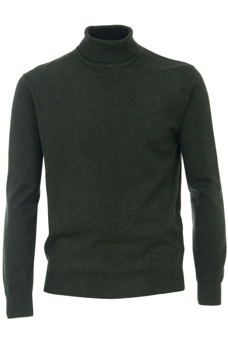 Redmond Casual Regular Fit Herren Rollkragenpullover Dukelgrün 1 Redmond Casual Regular Fit Herren Rollkragenpullover Dukelgrün