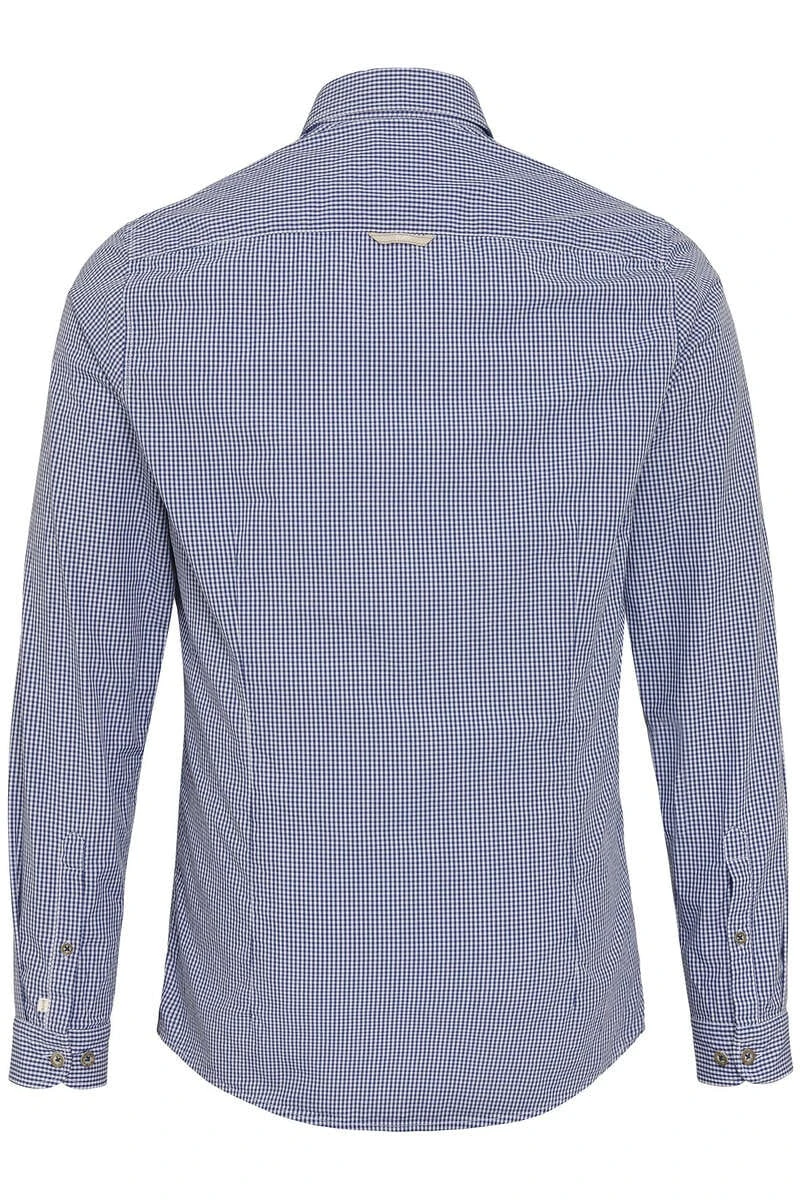 Pure Slim Fit Trachtenhemd Dunkelblau/weiss, Kariert 2 Pure Slim Fit Trachtenhemd Dunkelblau/weiss, Kariert – Bild 2