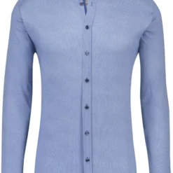 Desoto Slim Fit Jerseyhemd Marine, Faux-uni