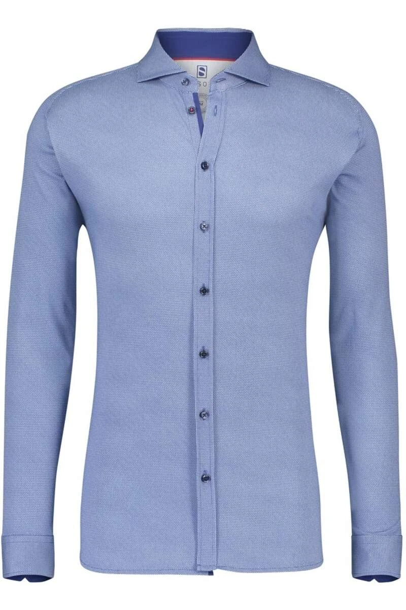 Desoto Slim Fit Jerseyhemd Marine, Faux-uni 1 Desoto Slim Fit Jerseyhemd Marine, Faux-uni