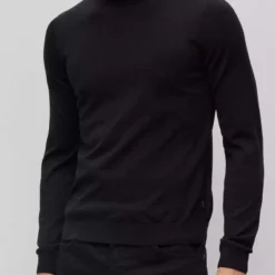 Hugo Boss BOSS Slim Fit Herren Rollkragenpullover Schwarz 6 Hugo Boss BOSS Slim Fit Herren Rollkragenpullover Schwarz -Angebote Pierre Cardin Store 50468262 001 8 800
