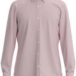 Hugo Boss BOSS Slim Fit Hemd Rosa, Einfarbig