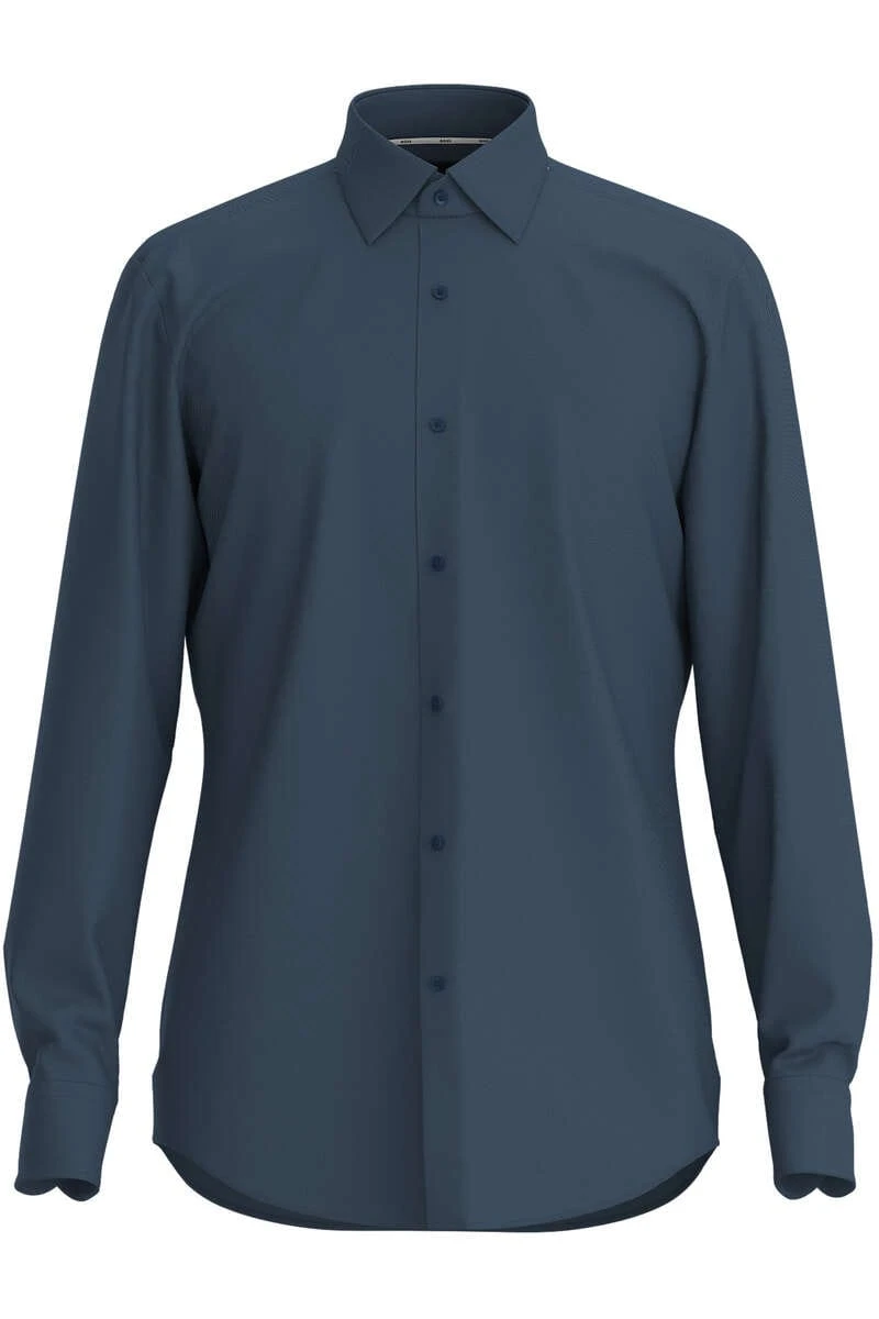 Hugo Boss BOSS Slim Fit Hemd Dunkelblau, Einfarbig 1 Hugo Boss BOSS Slim Fit Hemd Dunkelblau, Einfarbig