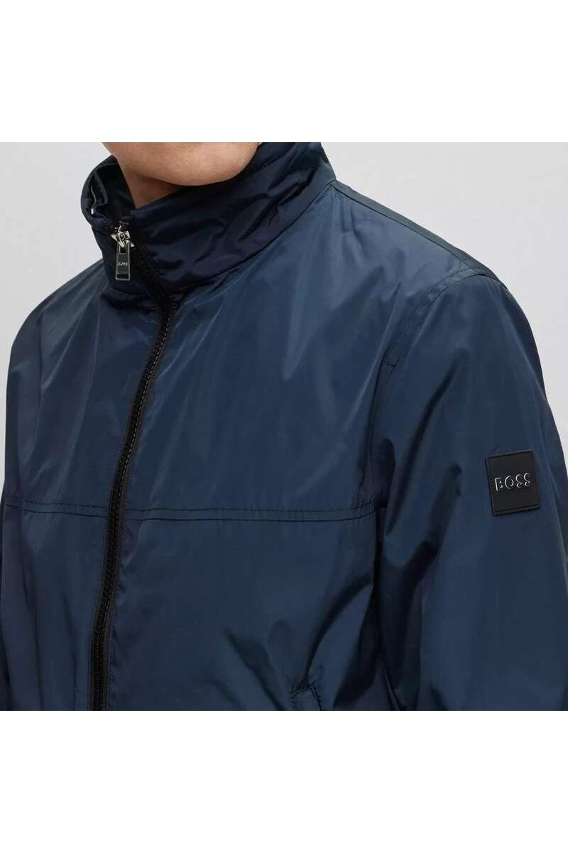 Hugo Boss BOSS Regular Fit Herren Jacke Dunkelblau 2 Hugo Boss BOSS Regular Fit Herren Jacke Dunkelblau – Bild 2