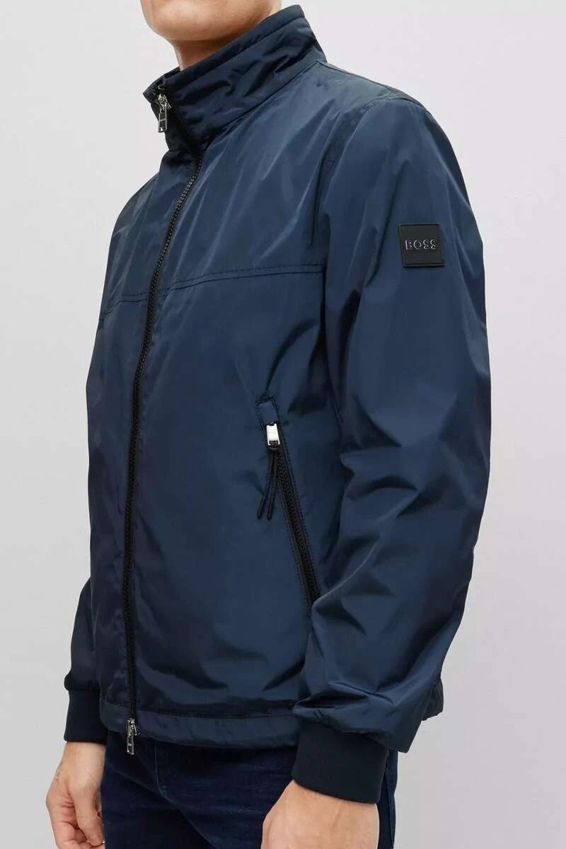 Hugo Boss BOSS Regular Fit Herren Jacke Dunkelblau 3 Hugo Boss BOSS Regular Fit Herren Jacke Dunkelblau – Bild 3