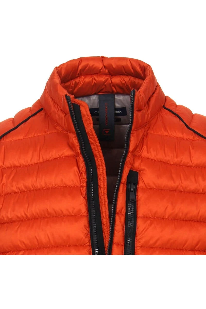 Casa Moda Casual Casual Fit Herren Steppjacke Zip Orange 2 Casa Moda Casual Casual Fit Herren Steppjacke Zip Orange – Bild 2