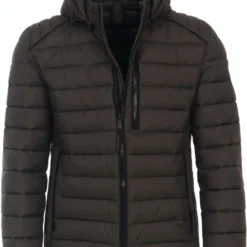 Casa Moda Herren Jacke Kapuze Grau/braun