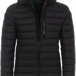 Casa Moda Herren Jacke Kapuze Schwarz