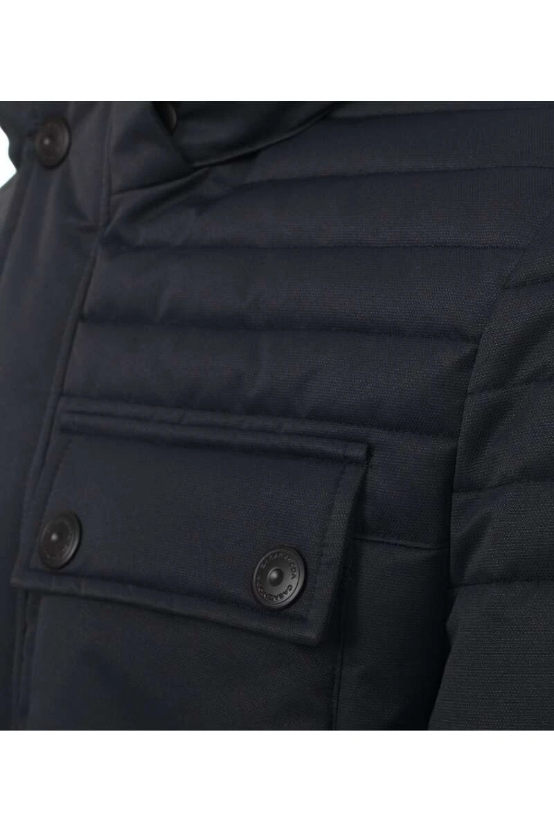 Casa Moda Casual Fit Herren Parka Schwarz 3 Casa Moda Casual Fit Herren Parka Schwarz – Bild 3