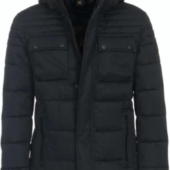 Casa Moda Casual Fit Herren Parka Schwarz