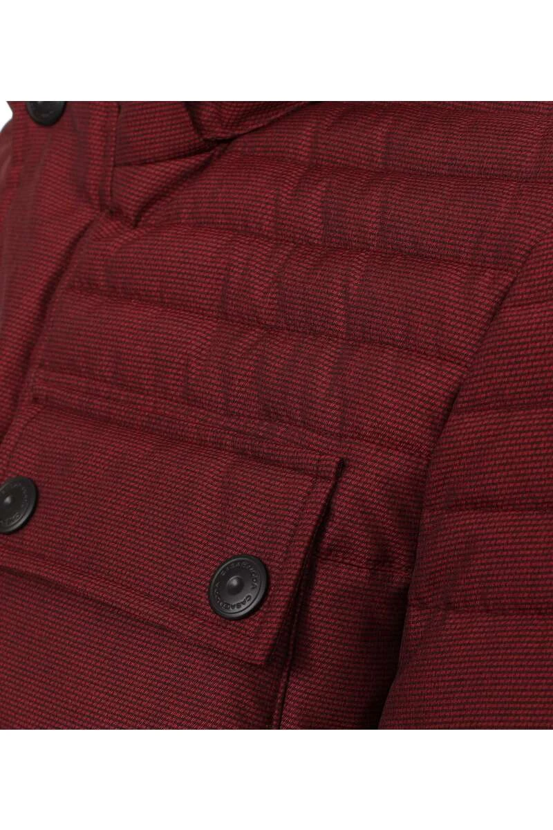 Casa Moda Casual Fit Herren Parka Kapuze Bordeaux 3 Casa Moda Casual Fit Herren Parka Kapuze Bordeaux – Bild 3