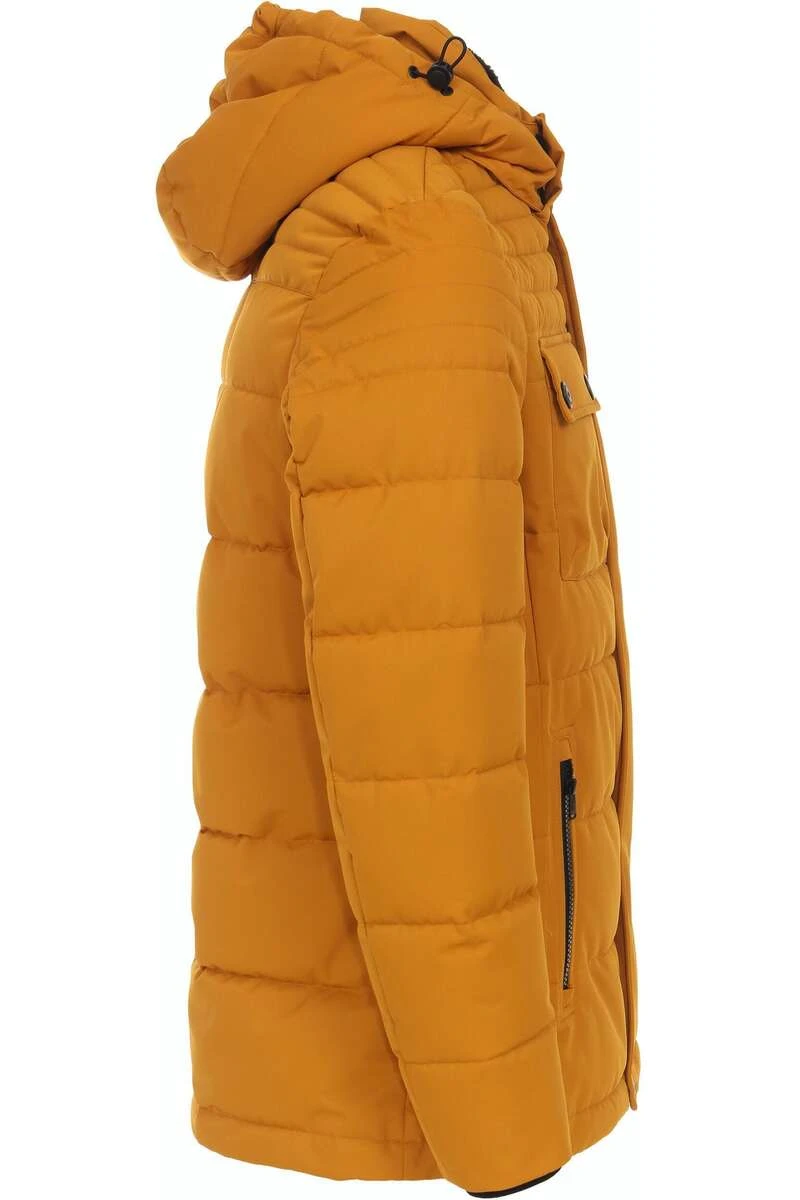 Casa Moda Casual Fit Herren Parka Kapuze Gelb 6 Casa Moda Casual Fit Herren Parka Kapuze Gelb – Bild 6