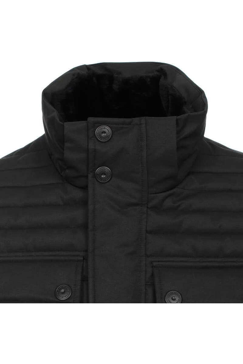 Casa Moda Herren Parka Schwarz 2 Casa Moda Herren Parka Schwarz – Bild 2