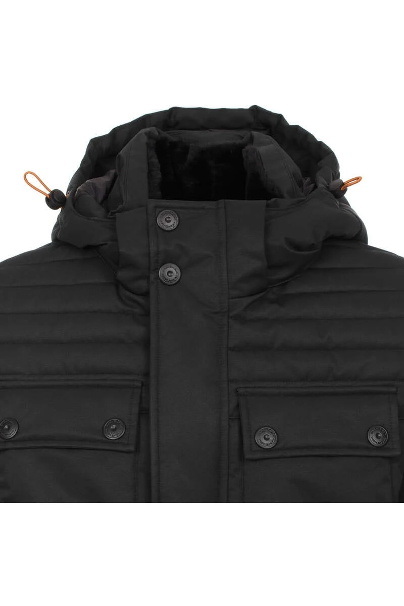 Casa Moda Herren Parka Schwarz 4 Casa Moda Herren Parka Schwarz – Bild 4