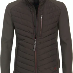 Casa Moda Herren Softshelljacke Zip Grün